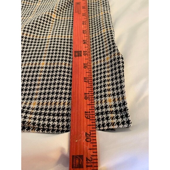 So Womens  Skirt Size Large Houndstooth Stretchy Elastic Waist Plaid Casual Work - Picture 7 of 7